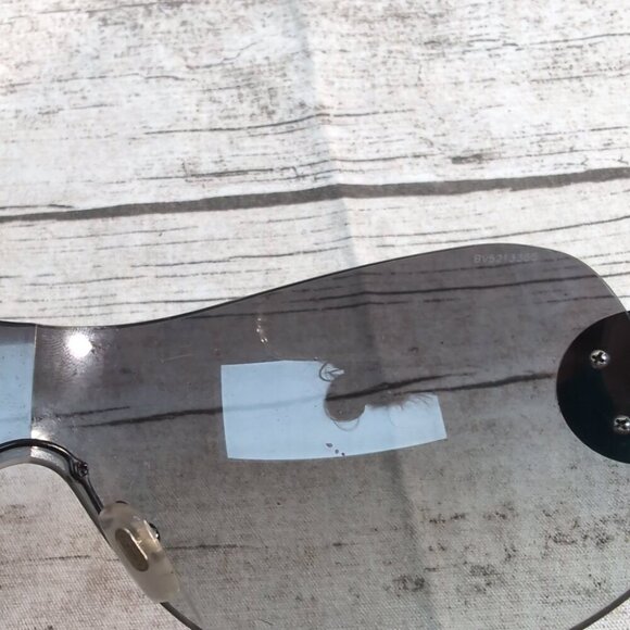 Versace MOD. 2113-B Black Shield Sunglasses 1009/11 – Women’s Oversized - Picture 13 of 14